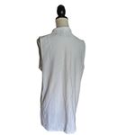 Sonoma Beach Cover up Sleeveless Full Zip Up Size M Pockets 100% Cotton Modest Photo 3