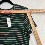 American Eagle NWT L Striped Knit T-Shirt Dress Green Casual Everyday Midi Comfy Photo 6
