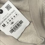 ZARA NWT Beige Crocheted Sweatshirt Lace Applique Pullover Medium Photo 10