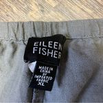 Eileen Fisher Wide Leg Pants 100% Irish Linen Gray Pull On Lagenlook Crop XL Photo 3