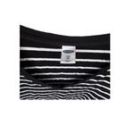 Old Navy Luxe Womens short sleeve T-Shirt Size XS Black & White Striped V-Neck Photo 2