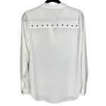 Rock & Republic  White Long Sleeve Studded Blouse‎ Top S Photo 1