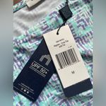 Cabana Life Crop Top With Tie Size M Blue Size M Photo 6