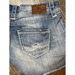 BKE  Sabrina Cutoff Denim Jean Shorts Distressed White Stitching Size 28 3"Inseam Photo 2
