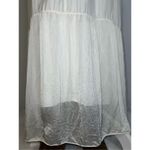 Women’s Ivory SILK blend Maxi Dress Boho Chic MEDIUM Photo 8