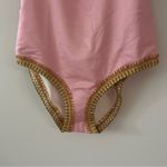 PQ Swim Pink Crochet Trim One Piece Swimsuit NWT Size M Size M Photo 3