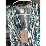 ADRIANA DEGREAS Hera Mini Dress Blue Womens Size Small Photo 8