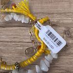 Free People NWT  Spinner Anklet in Neon Yellow Photo 3