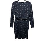 Boden Womens Mabel Long Sleeve Navy Dress With Lock And Key Print Size 8 Blue Photo 2