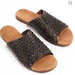 Bed Stu NWOB  MINERVA - distressed BLACK - LEATHER SANDALS  Size 6 women’s 2057 Photo 0