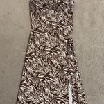 Lucy Paris  brown zebra midi dress Photo 0