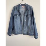 Evri Womens‎ Denim Jacket Size 3X Blue Long Sleeves Pockets Casual Chic Neutral Photo 2
