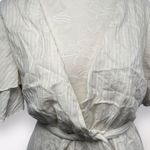 Showpo  White V Neck Romper Ruffle Sleeve Elastic Waist Size 6 Photo 2