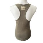 Next Level Apparel Next Level Soldier Solutions Army Green Graphic Tank Top with American Flag Photo 1