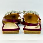 Lilly Pulitzer NEW  Purple Satin Slingback Flat with Rhinestone Bow size 7.5 Photo 10