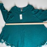 Catherines NWT  Fringe Poncho Top Size‎ 2X Teal Green Fringe Layering Boho Casual Photo 8