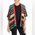 Ralph Lauren Lauren  Tribal-Aztec Linen Blend Crochet Open Cardigan Shawl OS‎ Photo 9
