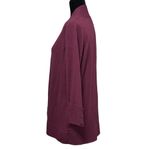 Evolution by Cyrus Burgundy Open Cardigan Button Sleeve NWT Size Medium Red Photo 2