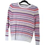 Gap  Size Small S Winter Sweater Striped Pink Geometric Long Sleeve Christmas Photo 0