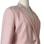 Talbots Blazer Notch Lapel Single Button Knit Peach White Women’s Plus Size 16 Photo 5