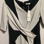 Helmut Lang  Geometric Short Sleeve Mini Shift Dress Silk Blend Photo 3