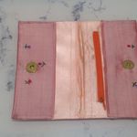 Embroidered Silk Pink Wallet Photo 2