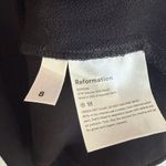 Reformation  Elegant Black midi Women's Skirt size 8 Photo 7