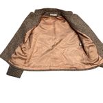 Vintage Prestige of Boston Brown Herringbone Wool blend Tweed Blazer Size 12 Photo 5