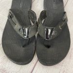 Sperry Topsider black flip flops w/rubber soles sz 8 women Photo 2