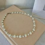 Pearl & Bead Necklace Vintage “Ulyssia” Elegant Classic Style Minimal Pearlcore White Photo 2