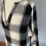 Old Navy Dress Womens Large Black Plaid Lagenlook Teacher Pockets Cotton Boho Photo 6