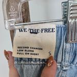 We The Free  Denim Shorts with bleach Accents stretch waist band Photo 2