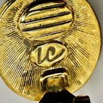 Liz Claiborne  white and gold tone clip on earrings Photo 2