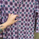 Chico's  Medallion Print Shirt Dress Maxi Women's‎ Size 8/10 Multicolored Photo 5