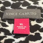 Vince Camuto Animal Print Long Sleeve Blouse Black White XL Photo 7