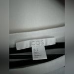 COS  Striped CrewNeck Top sweater Silk Trim Lagenlook navy white relaxed flowy S Photo 3