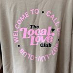 The Local Love‎ Club Oversized Sweater Size Small Brown Tan Photo 10