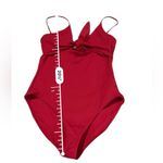 Aritzia Wilfred Red Cutout Tie Front One Piece Swimsuit Sz S Photo 8