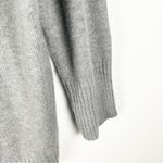 Ralph Lauren LAUREN Black White Striped Long V-Neck Button Accent Top Large Photo 6