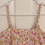 Love Shack Fancy Sarai Cropped Ruffle Cami In Floral Fruity Punch New Small Photo 7
