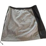 Skhoop Mini Skirt Sz S Side Zip Grey Wool Blend Outdoors Activewear New Sporty Black Photo 0