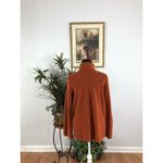 Chico's Chico’s Women Sweater Turtle L Long Sleeve Pullover Knit Y2K Minimalist Orange Photo 3