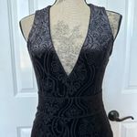 Forever 21 Velvet Pattern Black Jumpsuit Photo 2