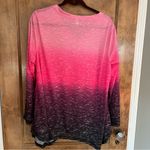 Ideology  Ombré Long Sleeved Tee Shirt. Beautiful Pinks and Purple. Size 1X Photo 6