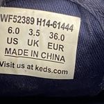 Kate Spade Keds for  Navy Blue Glitter Satin Lace-Up Sneakers WF52389 Size 6‎ Photo 10