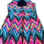 Lilly Pulitzer  Sherlyn Chevron Print Dress Sleeveless Open Back Size 4 Women's Photo 9