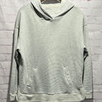 Paper Crane  Light Gray Striped Hoodie Woman’s Size Medium Photo 0