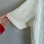 Princess Polly NWT  Cream Beach Day Knit Short Sleeve Eyelet Cardigan Womens 10 Photo 2