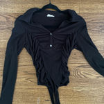 Altar'd State  Black Bodysuit Photo 0