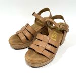 Hush Puppies  Tan Cork Poppy Platform Sandals Photo 0